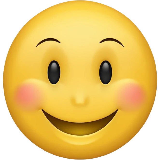 Happy smiley face, slightly passive aggressive emoji
