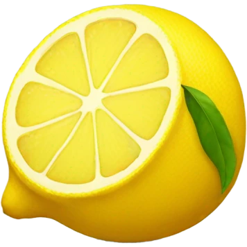 Big lemon emoji