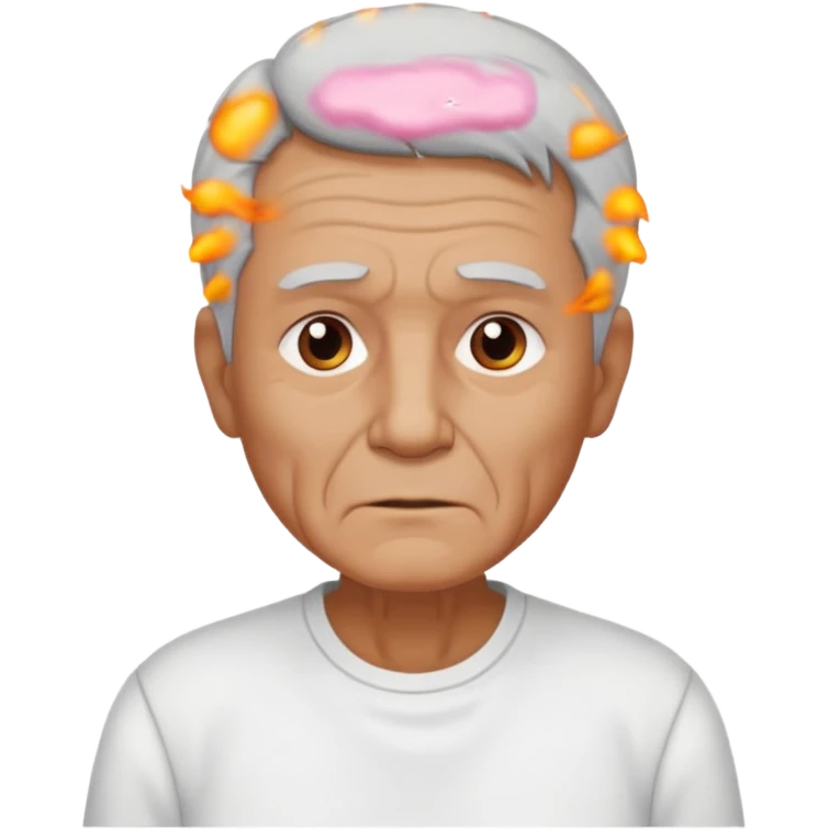 WELL BUILD OLD MAN WITH RIB PAIN emoji