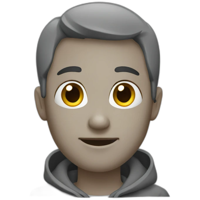 Chat gris emoji