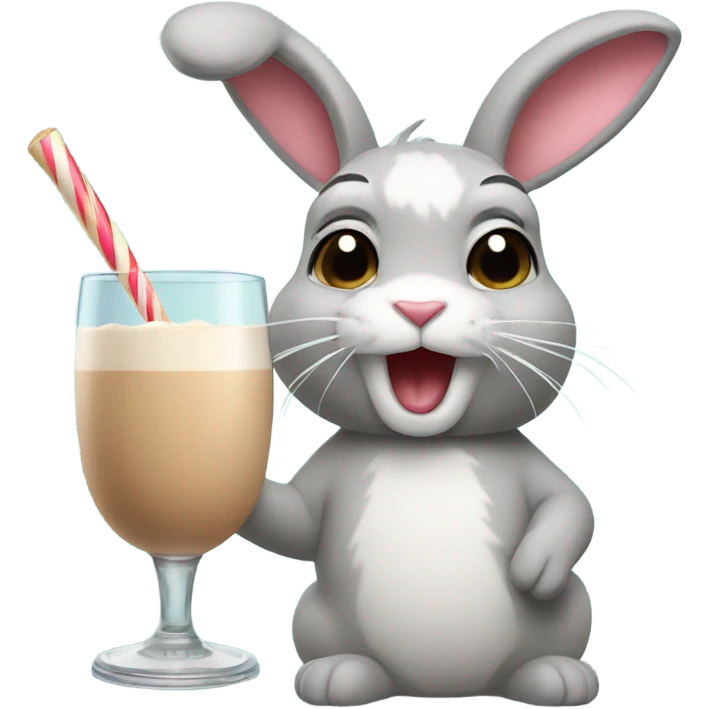 Bad bunny holding a coquito emoji