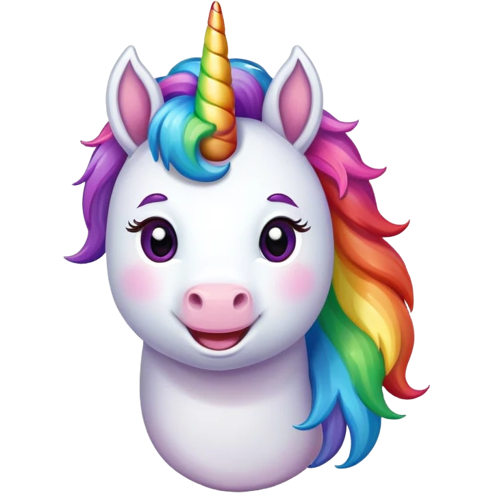 Unicorn smile  emoji