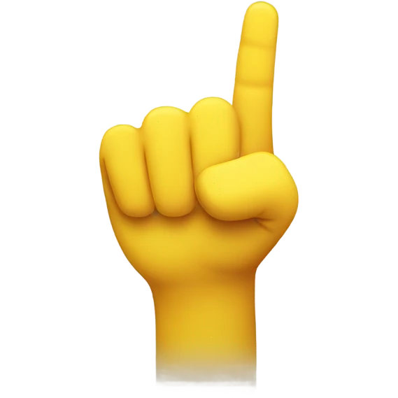 index finger yellow emoji emoji