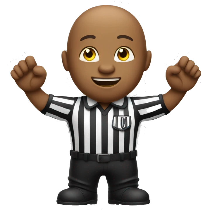 football referee giving it's good sign emoji