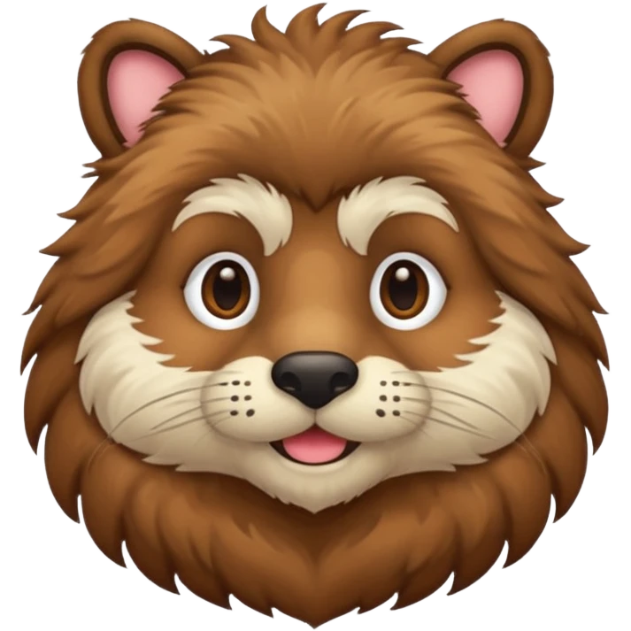 mustached animal emoji