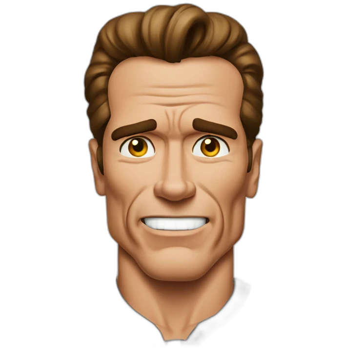 arnold schwarzenegger cartoon wearing henley emoji
