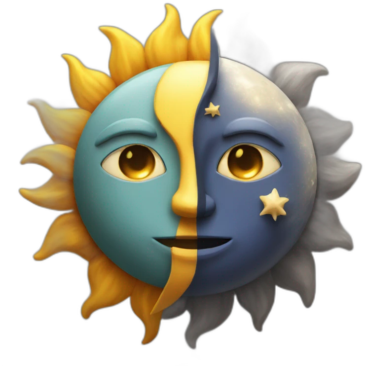 sun and moon emoji