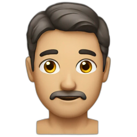 Hombre con, ojos Cerrados , pelo corto y lacio emoji