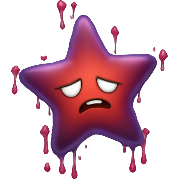 bleeding star emoji