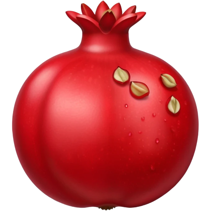 A pomegranate with visible seeds emoji