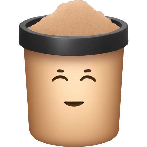 light brown body scrub pot emoji