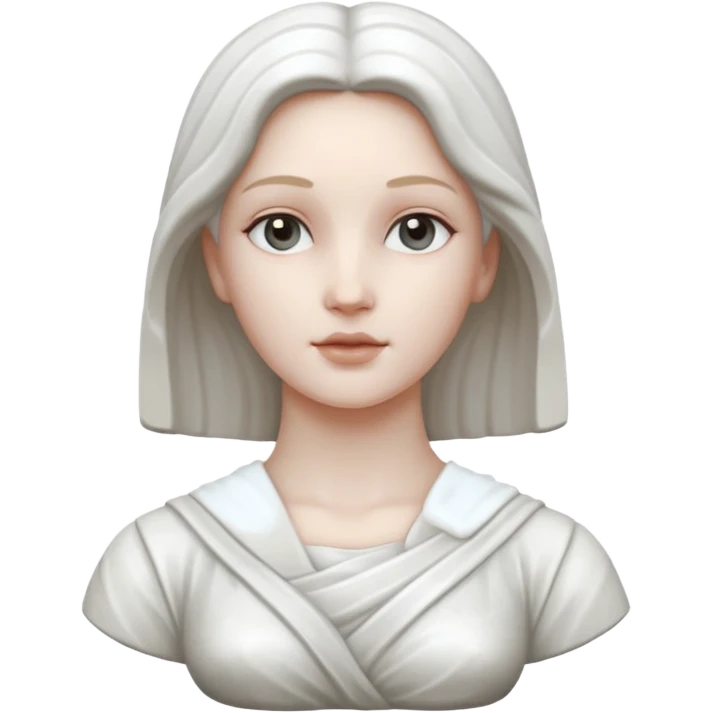 Marble statue of woman emoji