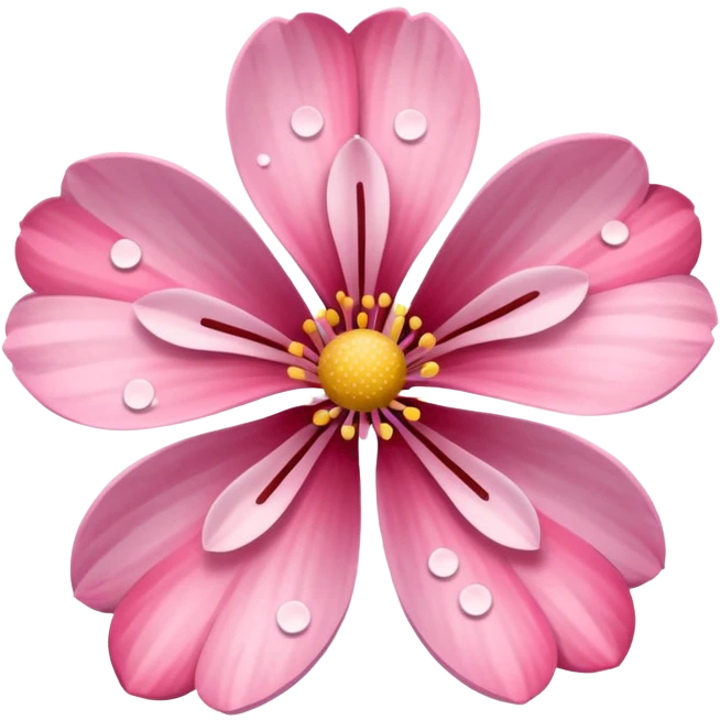 sakura flower with a polka dot pattern emoji