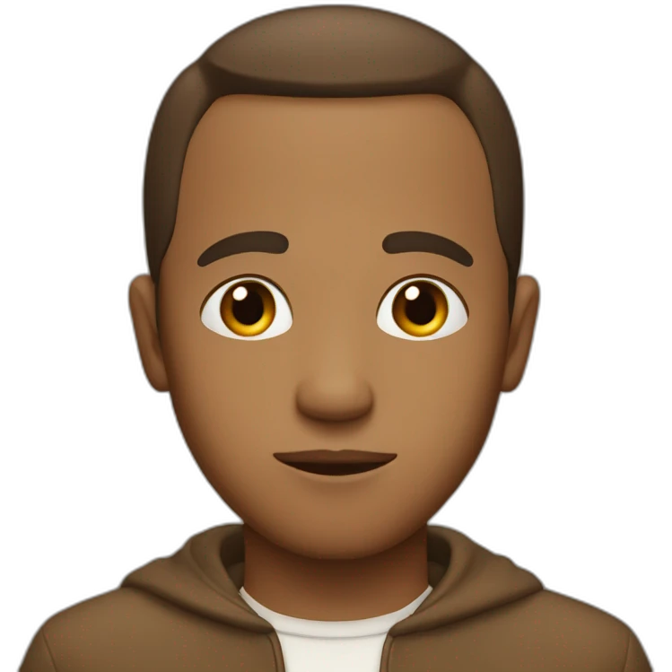 a guy with a brown bob and big lips prays emoji