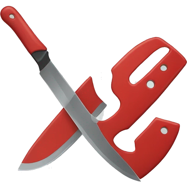 Red Safety Blade emoji