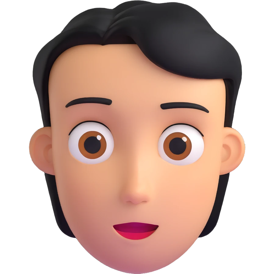 personalized cartoon avatar with expressive face emoji