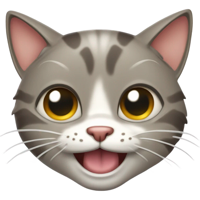 Cat laughing emoji