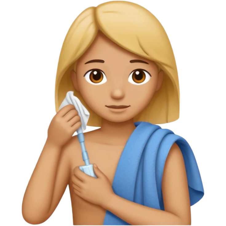Wiping off my shoukder emoji