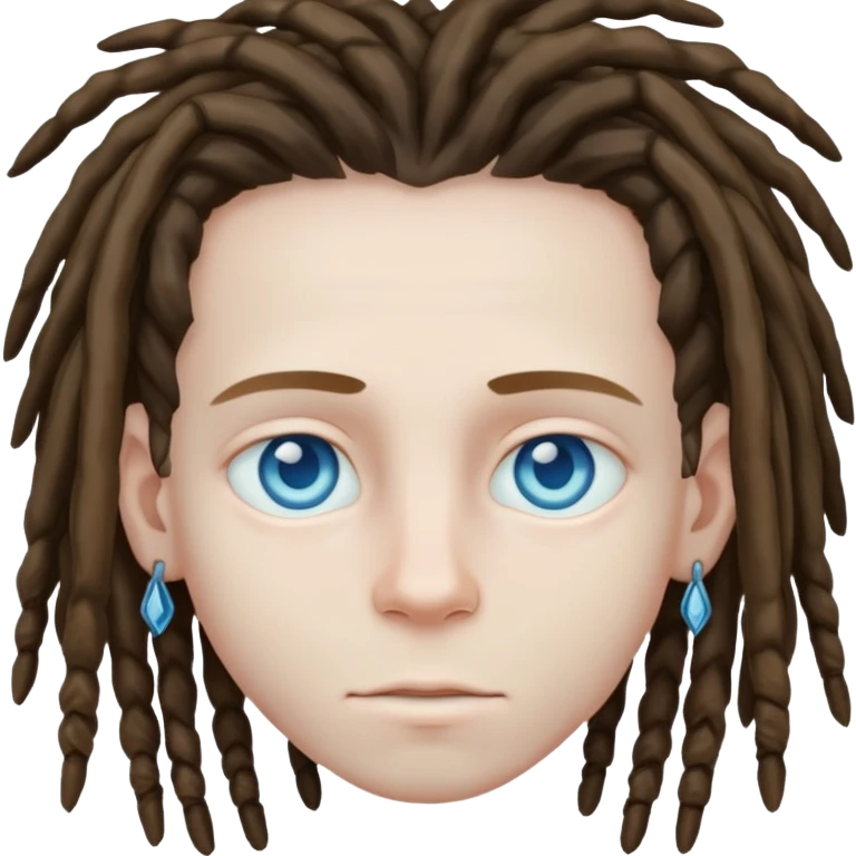 Icy boy with dreads emoji