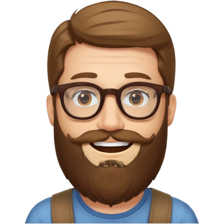 Guy with long beard and glasses emoji