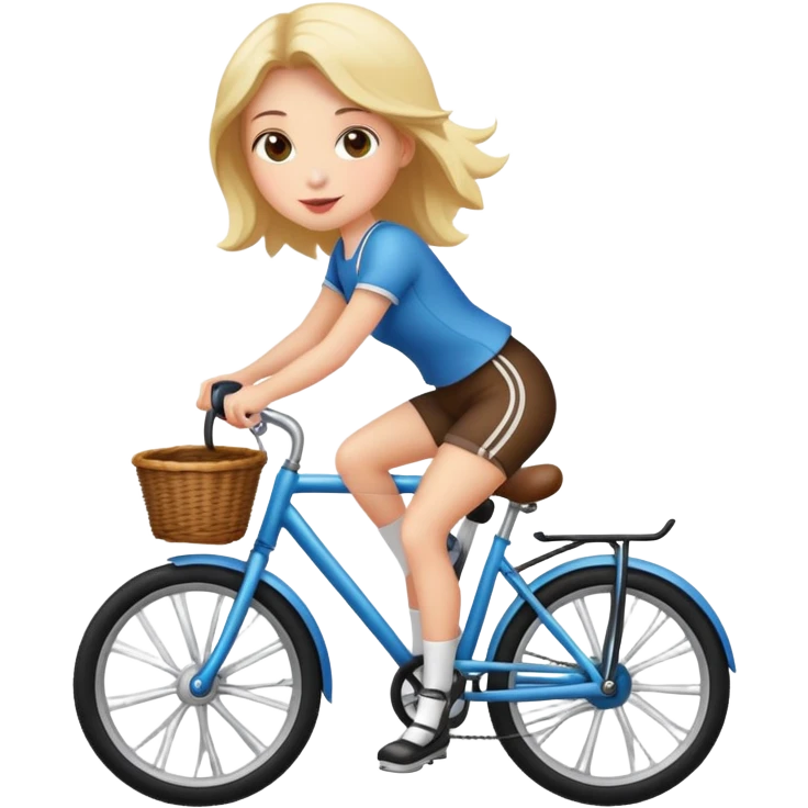 girl ride a bike emoji