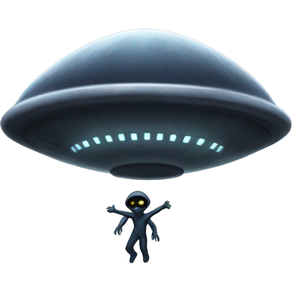 Alien abduction emoji