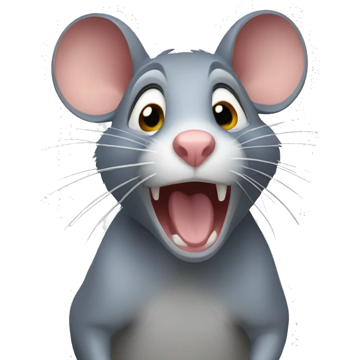 Scared rat emoji