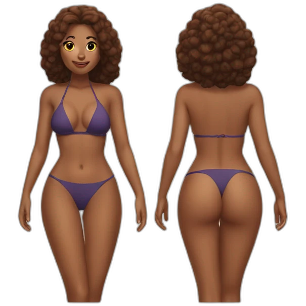Sexy tight bikini emoji