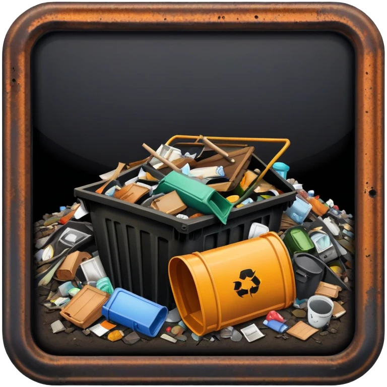Trash lot emoji
