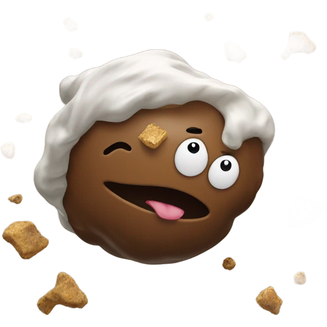 Poop but if it was in orbit  emoji