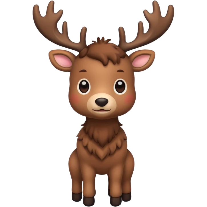 reindeer baby  cute, full body emoji