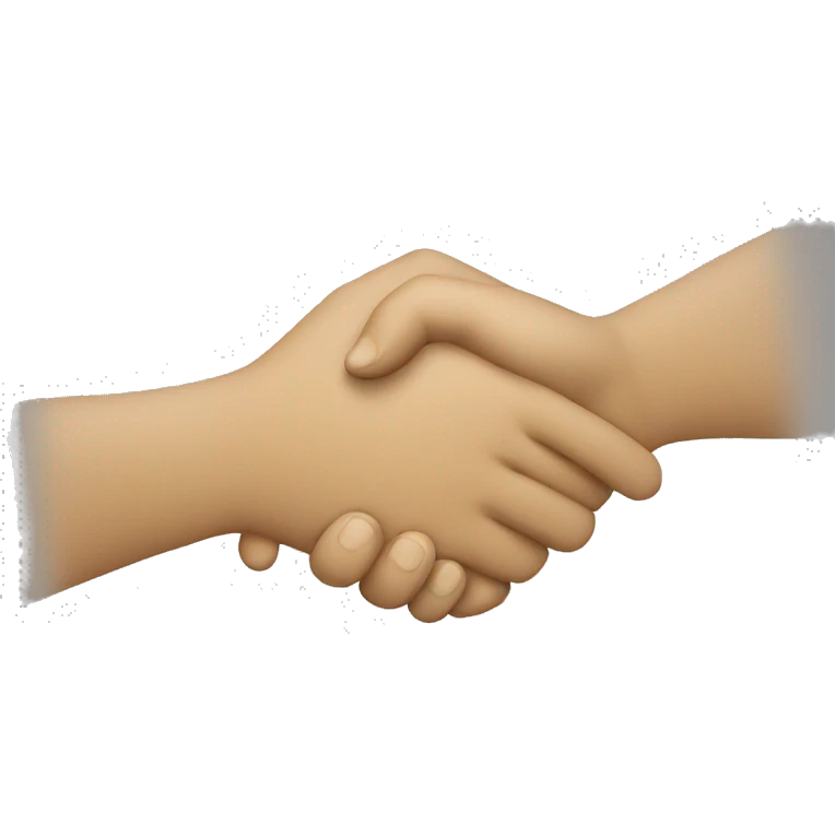 A handshake emoji