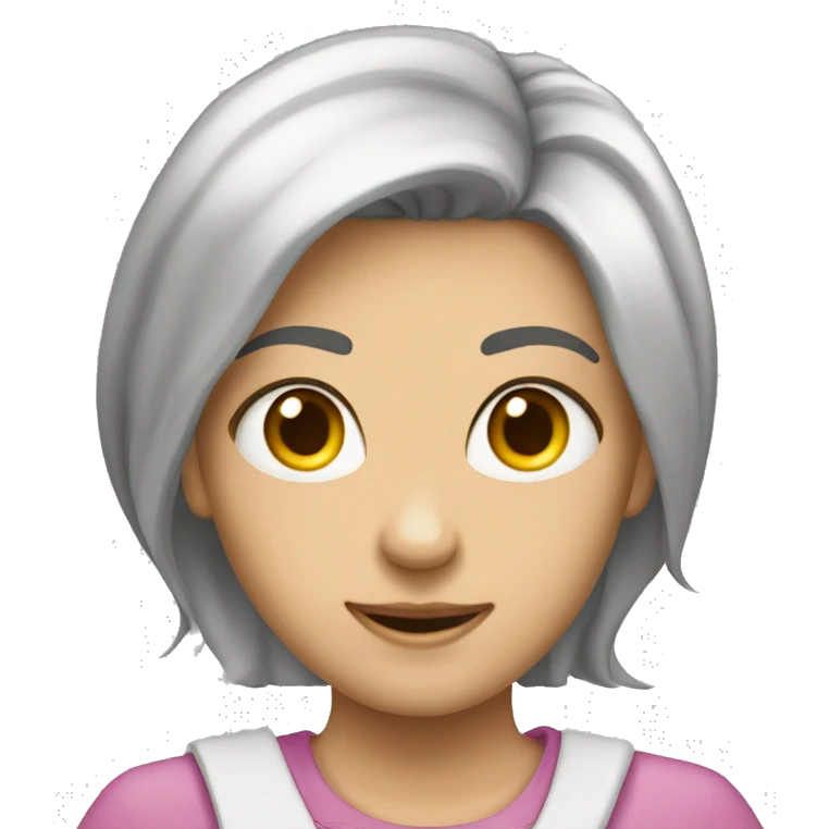 Девушка шатенка  emoji