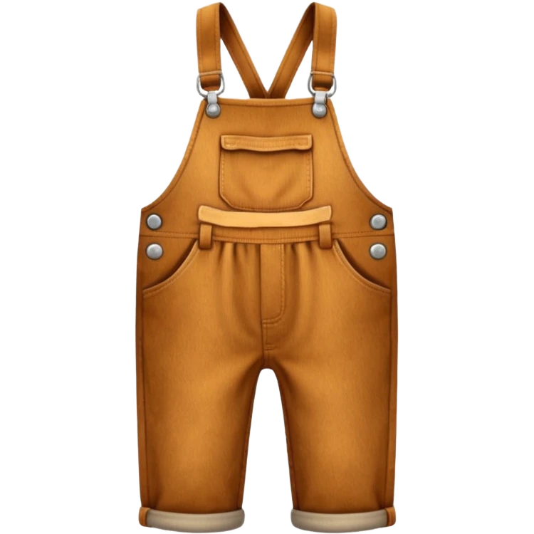 Corduroy textured overalls emoji
