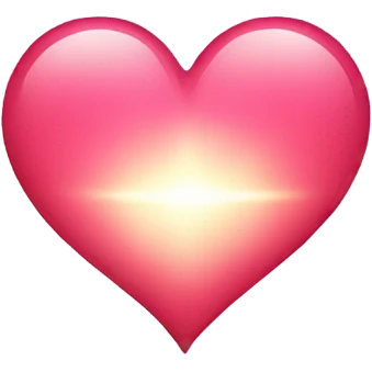 Heart shining emoji