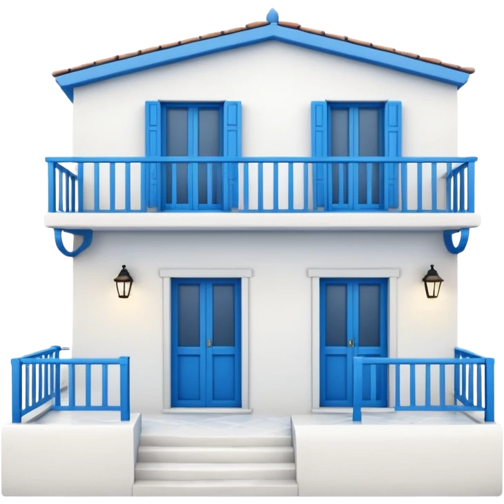a typical greek house emoji