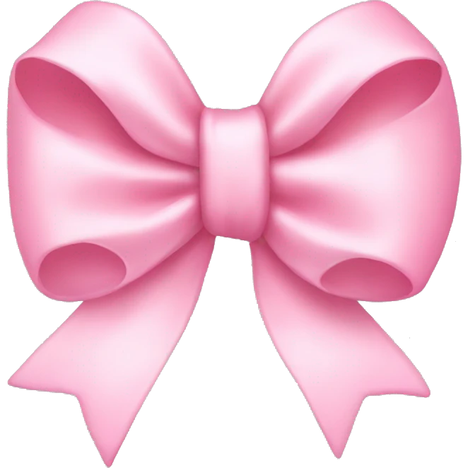 Baby pink bow  emoji
