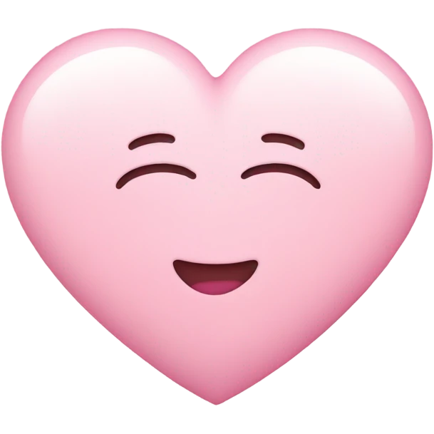 Light pink heart emoji