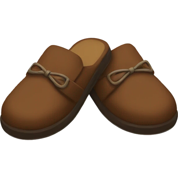 Brown slippers emoji