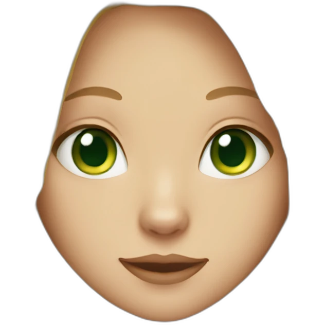 Cat female with long blonde hair an green eyes emoji