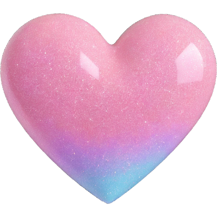heart with pastel glitter emoji