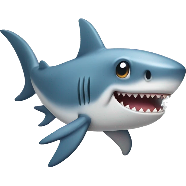 cute shark emoji