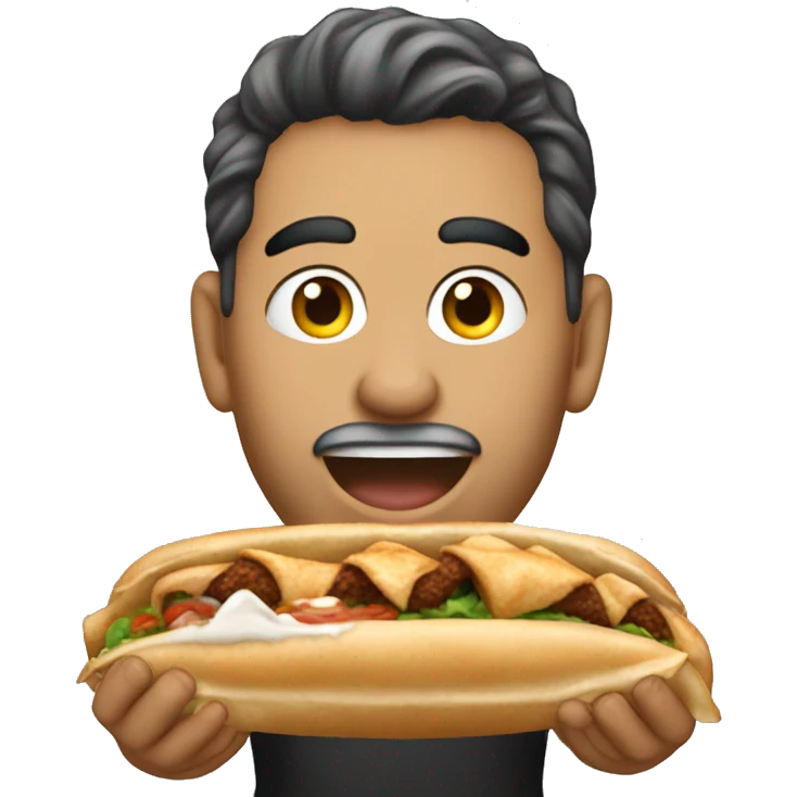 Tony kasandrinos eating a Gyro emoji