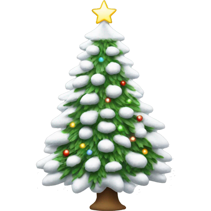 White Christmas tree emoji