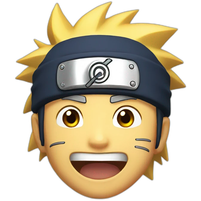 Naruto laughing emoji