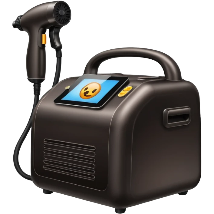 black spray tan machine emoji