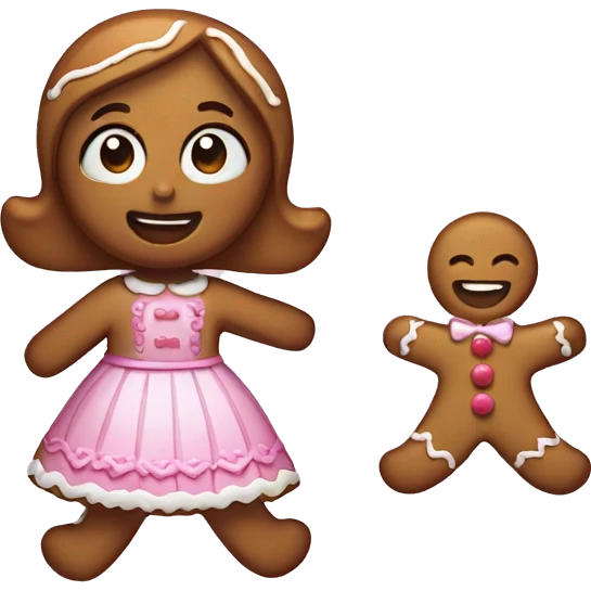 Gingerbread girl emoji