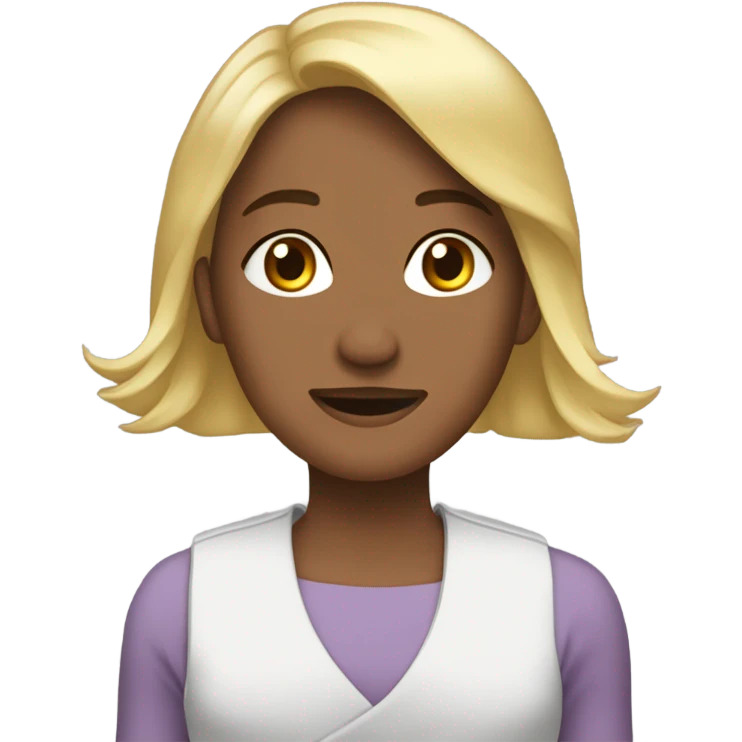 Девушка с ногтями  emoji