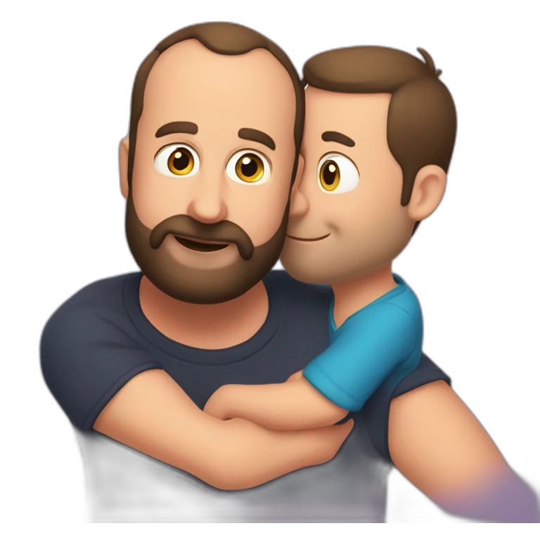 tom segura kissing bert kreischer emoji
