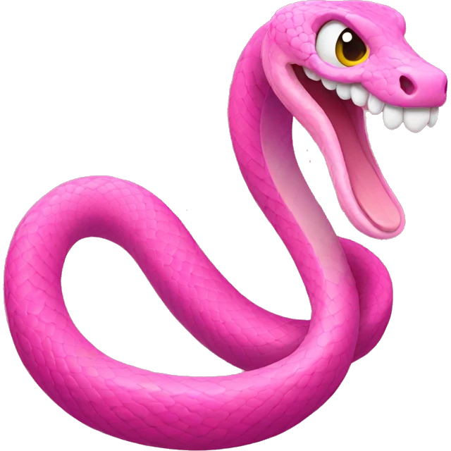 pink snake  emoji